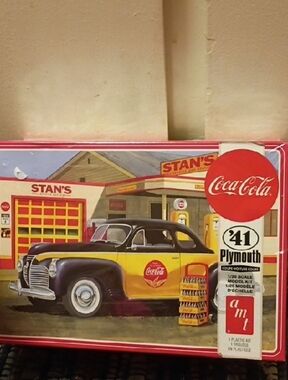 AMT Coca Cola 1941 '41 Plymouth Coupe 1/25 Scale Model Kit Sealed AMT1197M/12